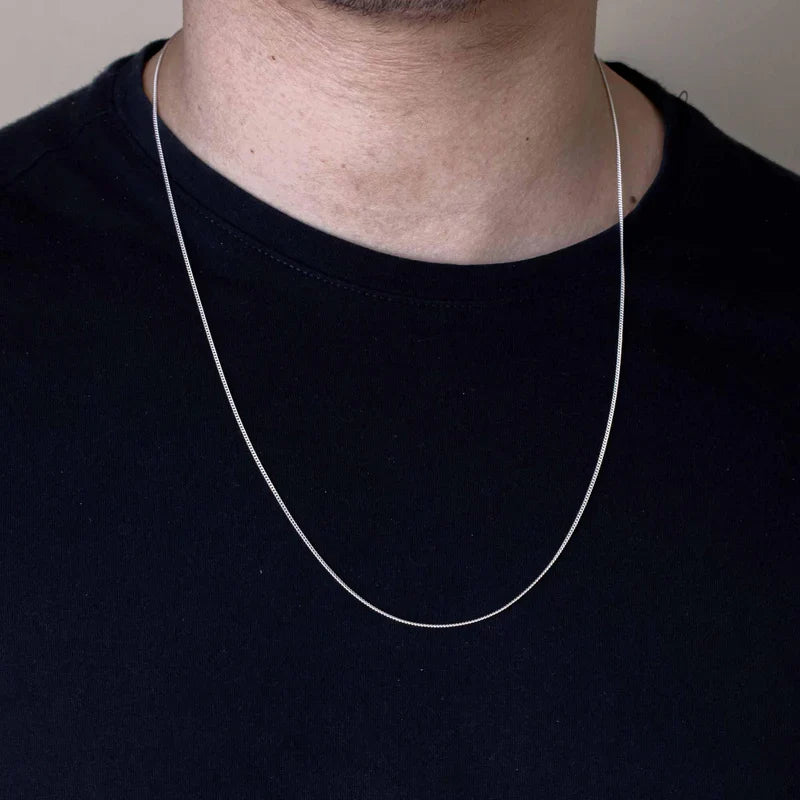 1.8MM 925 Sterling Silver Curb Chain