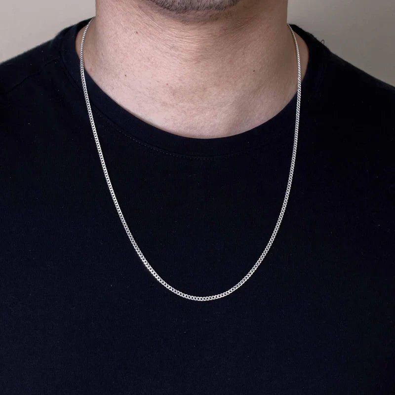 2.1MM 925 Sterling Silver Curb Chain