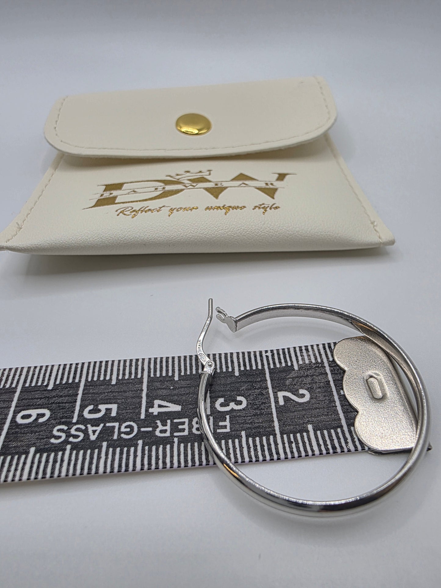 3.5MM 925 Sterling Silver Dome Hoop Earring