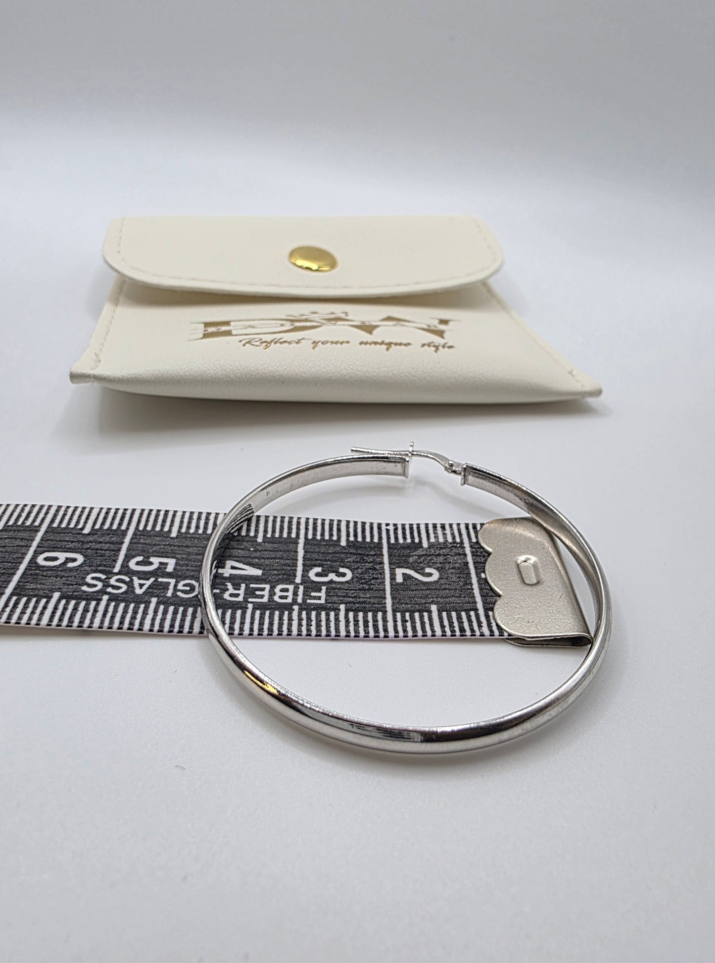 3.5MM 925 Sterling Silver Dome Hoop Earring
