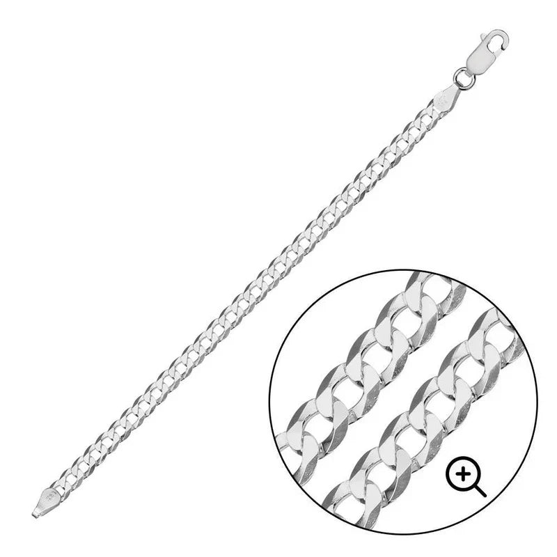 5.2MM 925 Sterling Silver Curb Chain