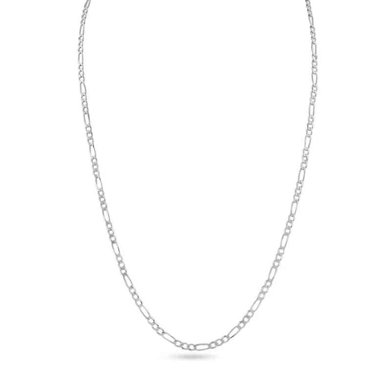 925 Sterling Silver 1.3MM Figaro Chain